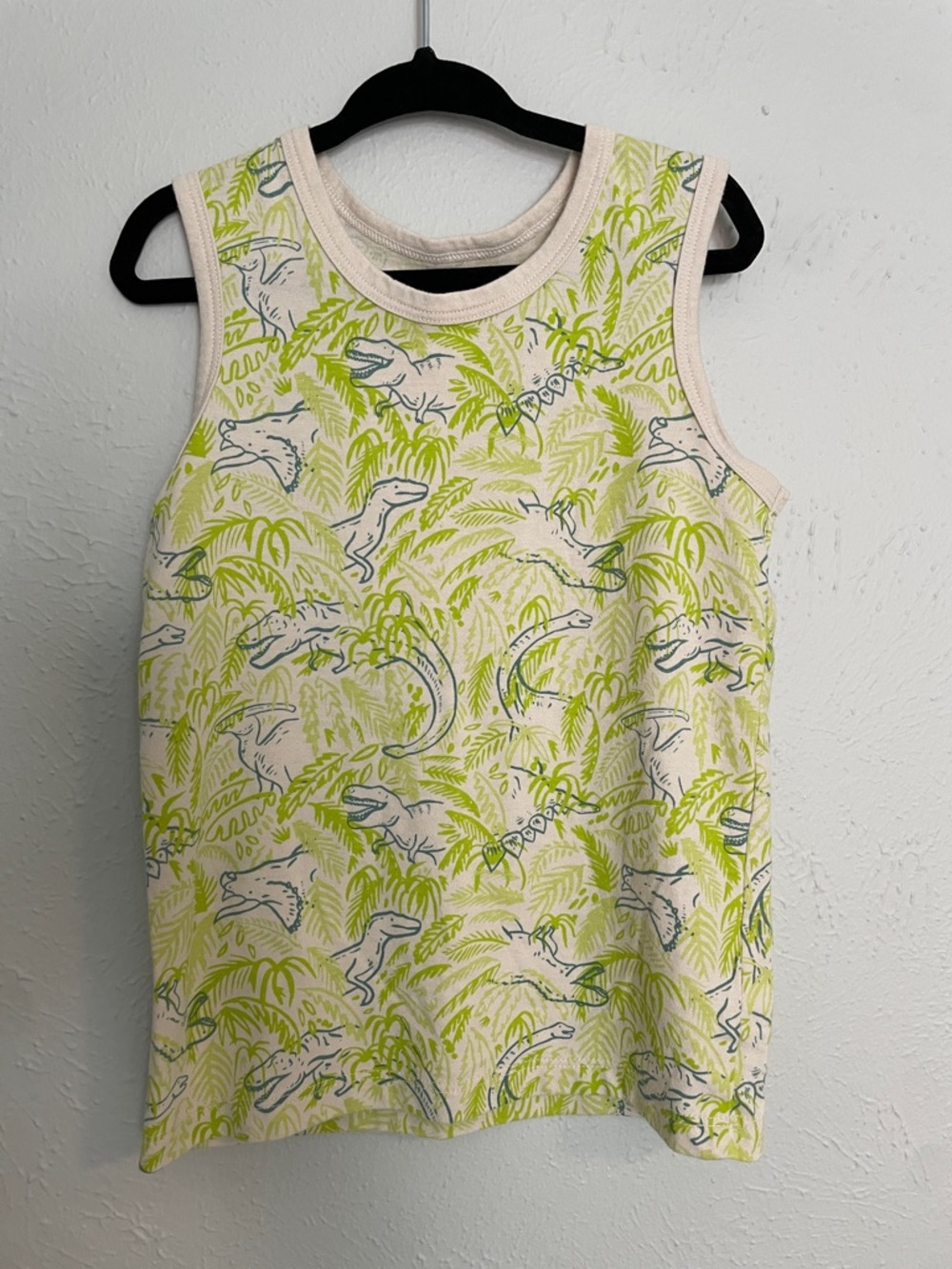 Cat & Jack Green Dino Print Tank Top